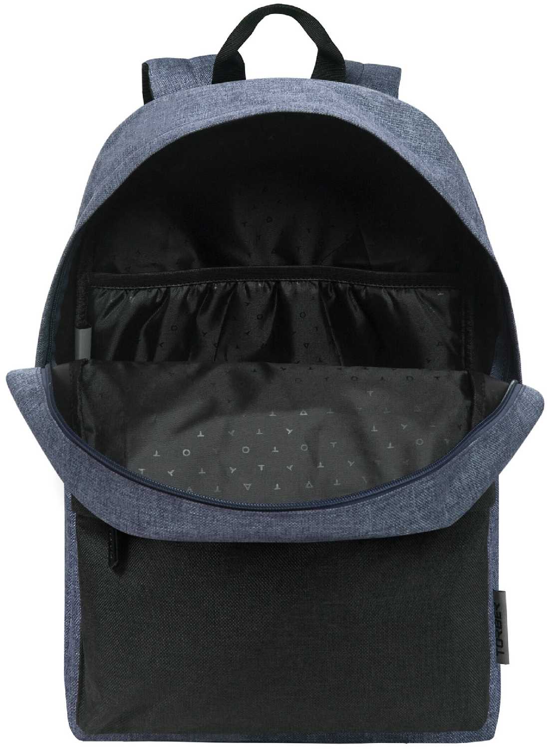 Влагозащитный рюкзак TORBER GRAFFI T8965-BLK-BRW, черный с карманом коричневого цвета 17 л фотография 5