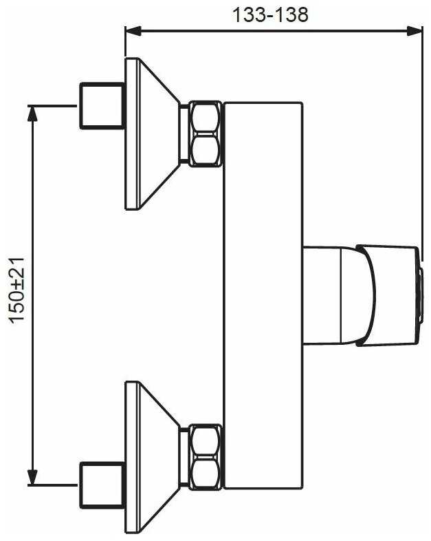 Смеситель для ванны VIDIMA Хайп BA398AA, рычажный фотография 2