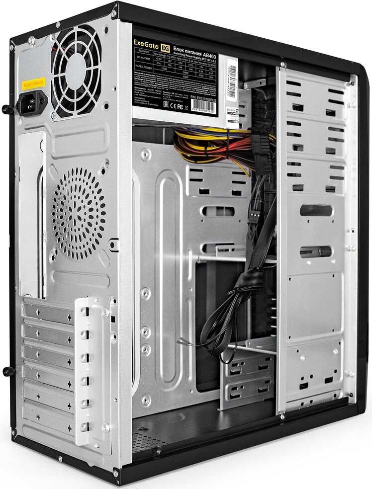 Корпус ExeGate CP-606U-AB350 (ATX, AB350 с вент. 8см, 1USB+1USB3.0, аудио) фотография 5