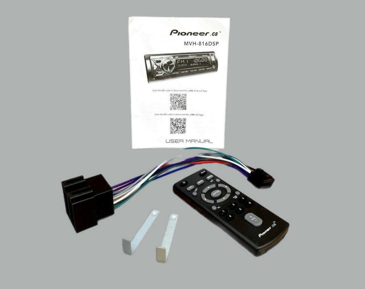 Магнитола Процессорная Pioneer GB MVH-815 DSP 55Wx4 Bluetooth AUX USB Управление с приложения 40 настроек эквалайзера фотография 3