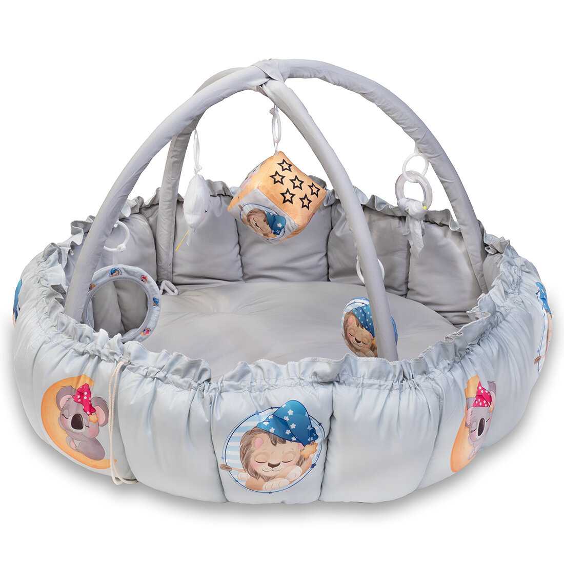 Мягкий развивающий коврик для новорожденного Activity Cozy Gym (CC8080)