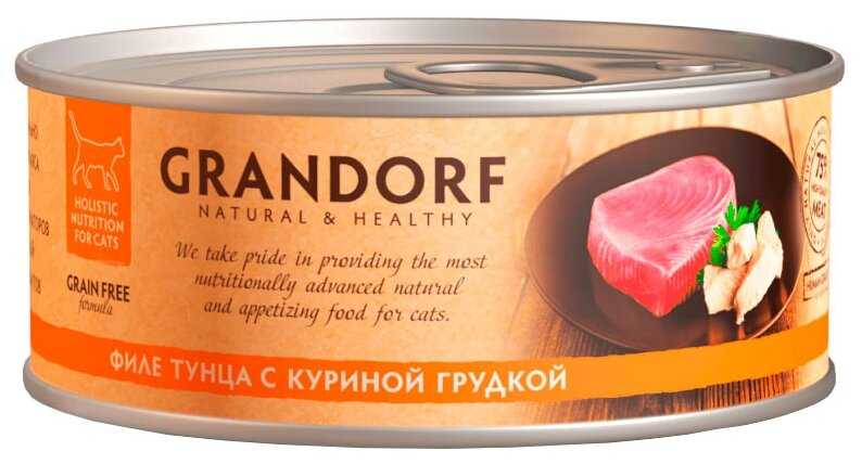 Корм для кошек Grandorf беззерновой с курицей и тунцом фотография 2
