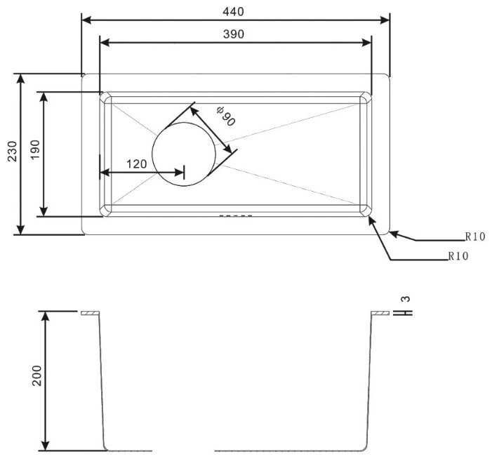 Кухонная Мойка Zorg R-2344 фотография 1