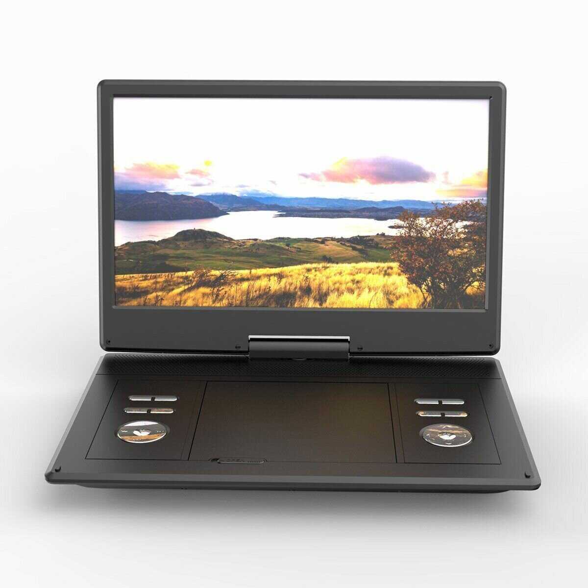 Портативный телевизор Eplutus EP-1404T c цифровым тюнером DVB-T2 и DVD-плеером фотография 1