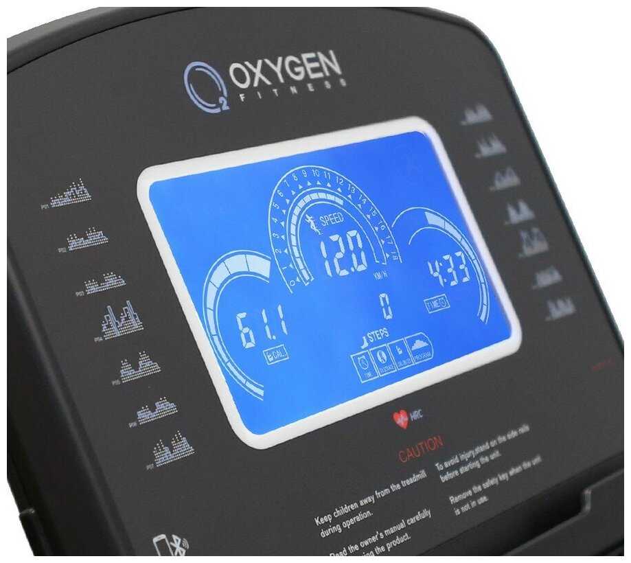 Беговая дорожка Oxygen New Classic Argentum LCD фотография 14