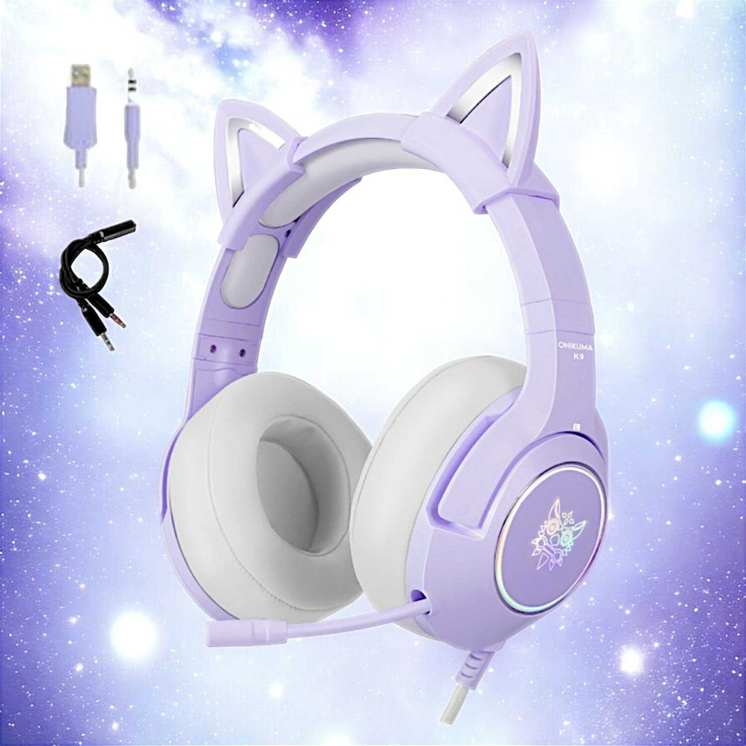 Игровые наушники ONIKUMA K9 Pur Cat