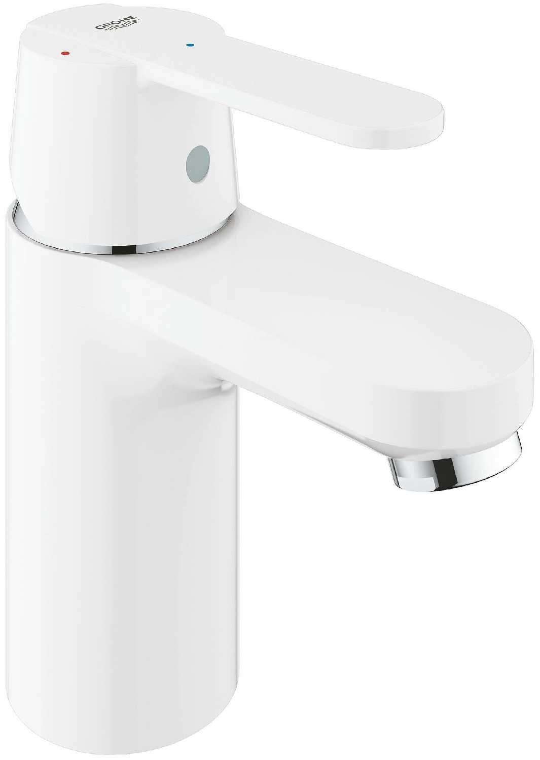 Смеситель для раковины GROHE Get с нажимным донным клапаном, белая луна (23586LS0)