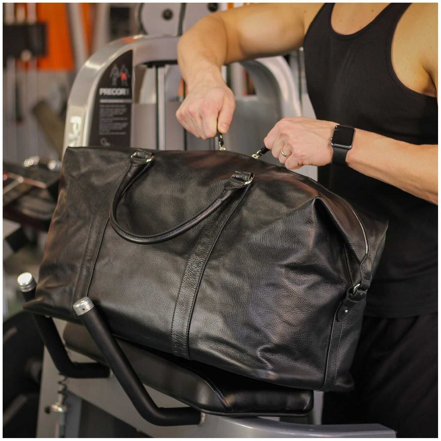 Дорожно-спортивный баул BRIALDI Grand Liverpool (Гранд Ливерпуль) relief black фотография 6