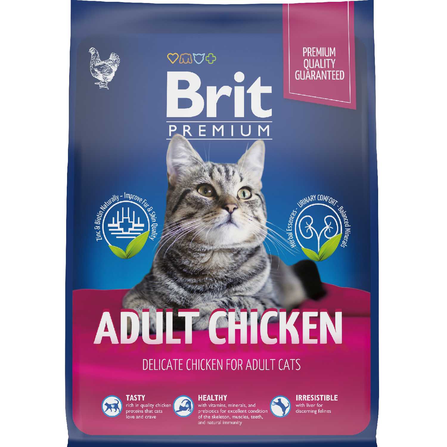 Корм для кошек Brit Premium с курицей и куриной печенью фотография 5