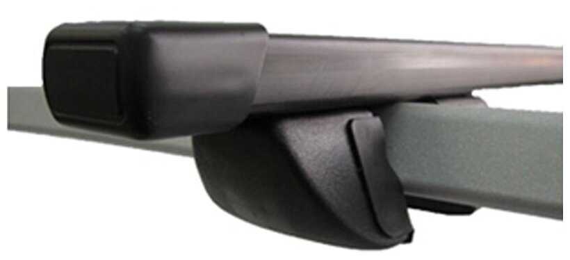 Багажник на рейлинги Inter Крепыш для Hyundai Tucson 1 / Хендай Тусон 2004-2010, прямоугольные дуги 120