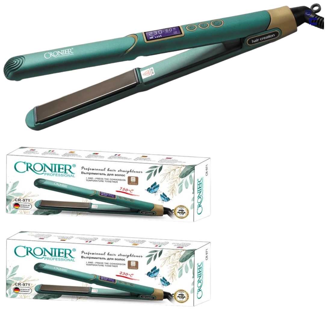 Выпрямитель для волос CR-971 / щипцы для волос/ плойка для волос фотография 10