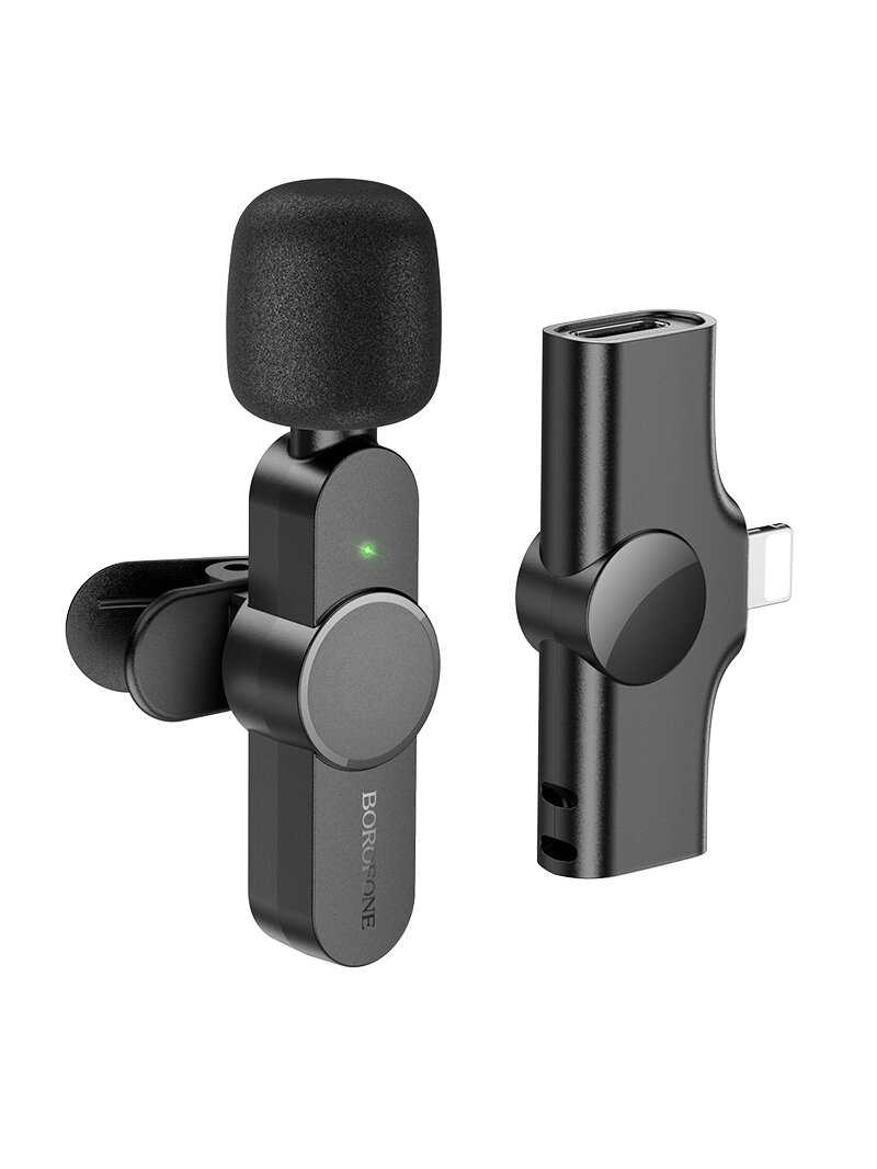 Микрофон петличный беспроводной Borofone BFK12 (Type-C) фотография 11