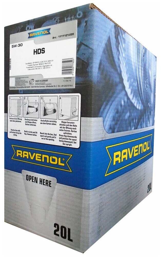 Синтетическое моторное масло RAVENOL HDS Hydrocrack Diesel Specif 5W-30 фотография 5