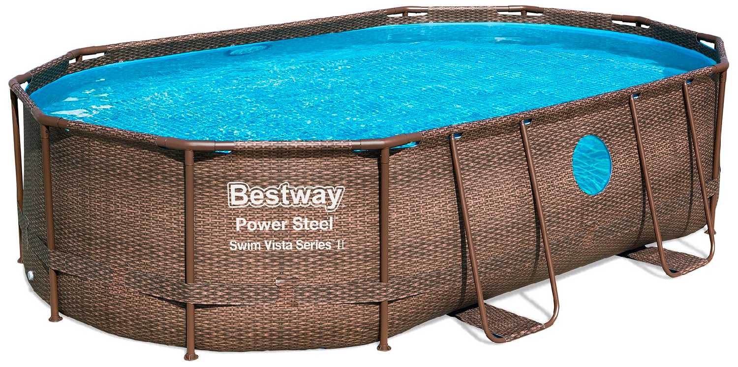 Каркасный бассейн Bestway Power Steel Swim Vista Series II фотография 19