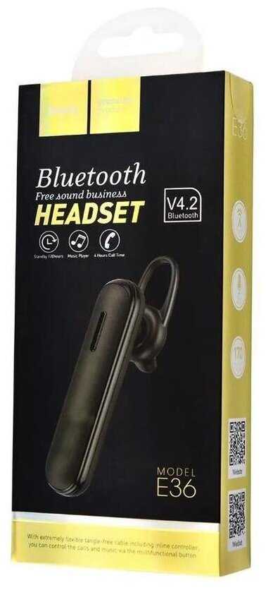 Bluetooth-гарнитура / Беспроводная бизнес-гарнитура / Черная / Моно гарнитура с микрофоном / Блютуз гарнитура фотография 5