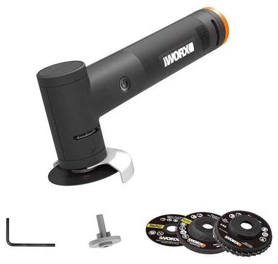 Мини-углошлифовальная машинка аккумуляторная WORX WX741.9 20В, без АКБ и ЗУ фотография 3