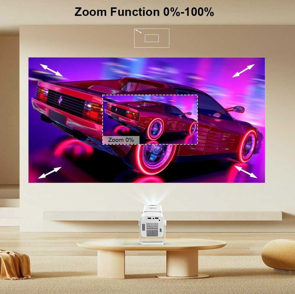 Портативный проектор ThundeaL 4K FHD TD80W с Android и WiFi 3D фотография 7