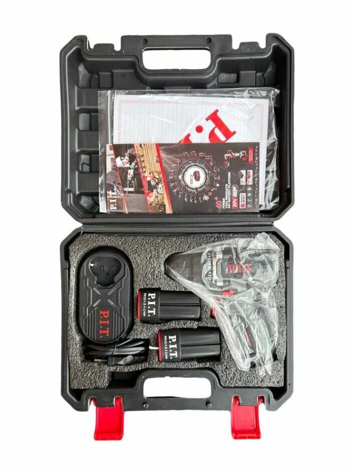 Дрель аккумуляторная PIT PBM12K-10A/2 X-DRIVER (12В, 25Нм, 2АКБ 1,5Ач) фотография 5