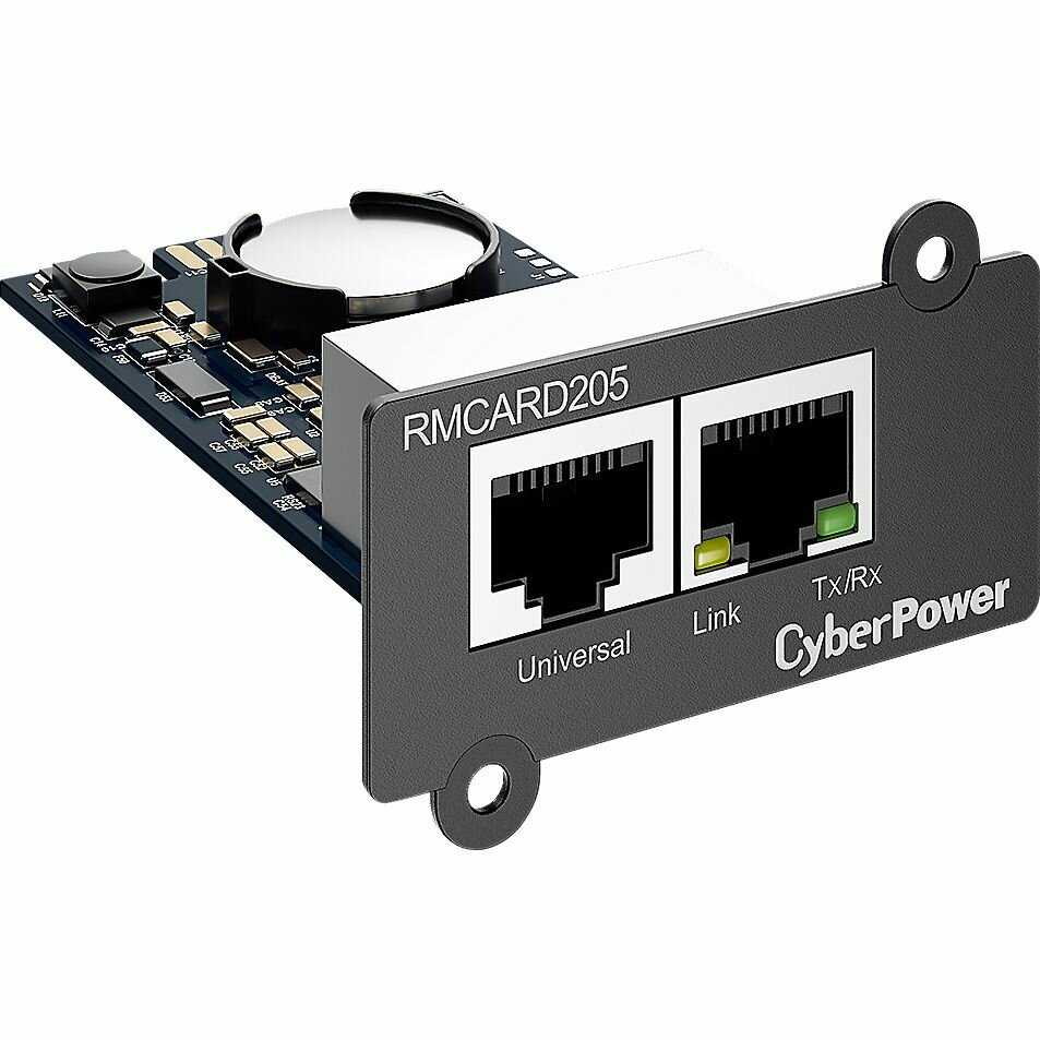 Плата сетевого управления CYBERPOWER RMCARD205 SNMP/HTTP Tx/Rx RJ45 100мбит/с фотография 9