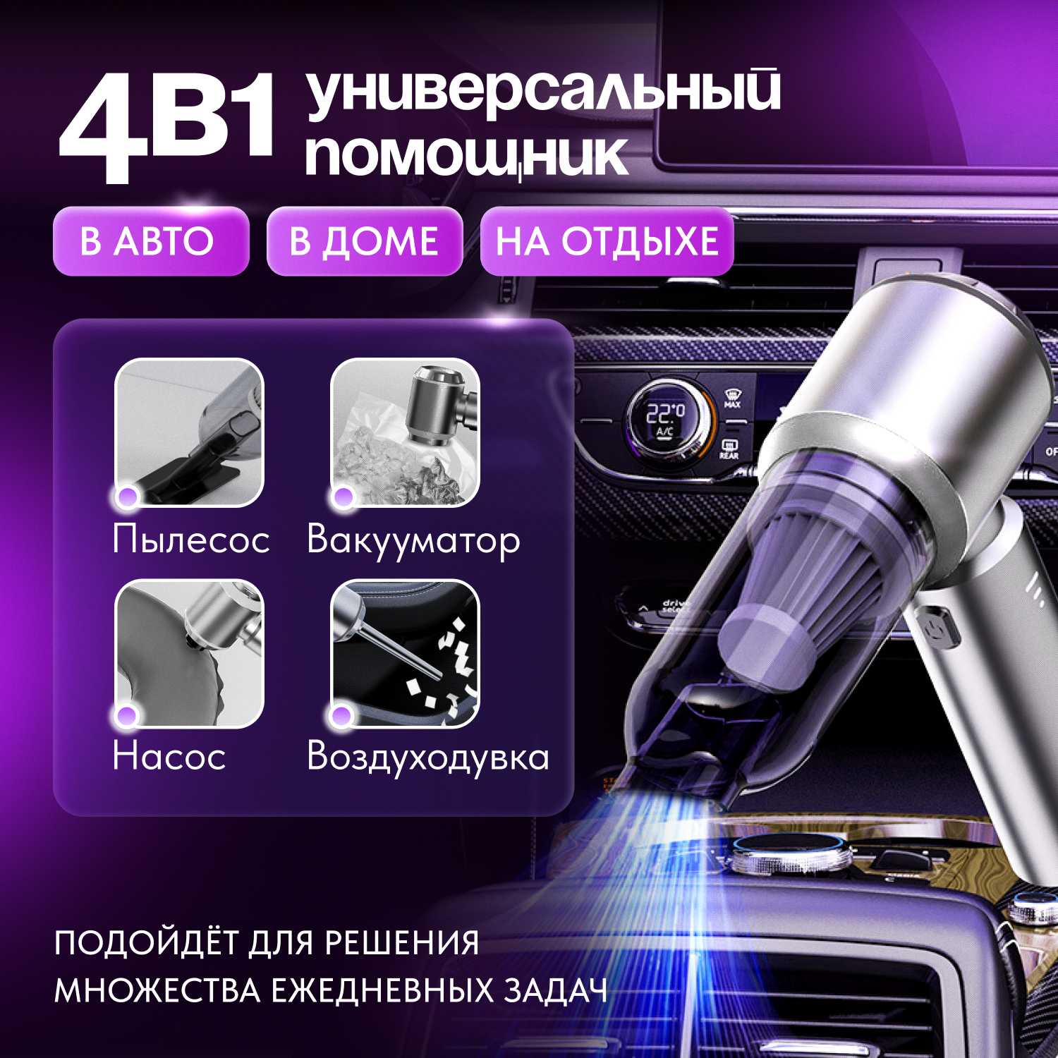 Беспроводной ручной пылесос Suitu фотография 2