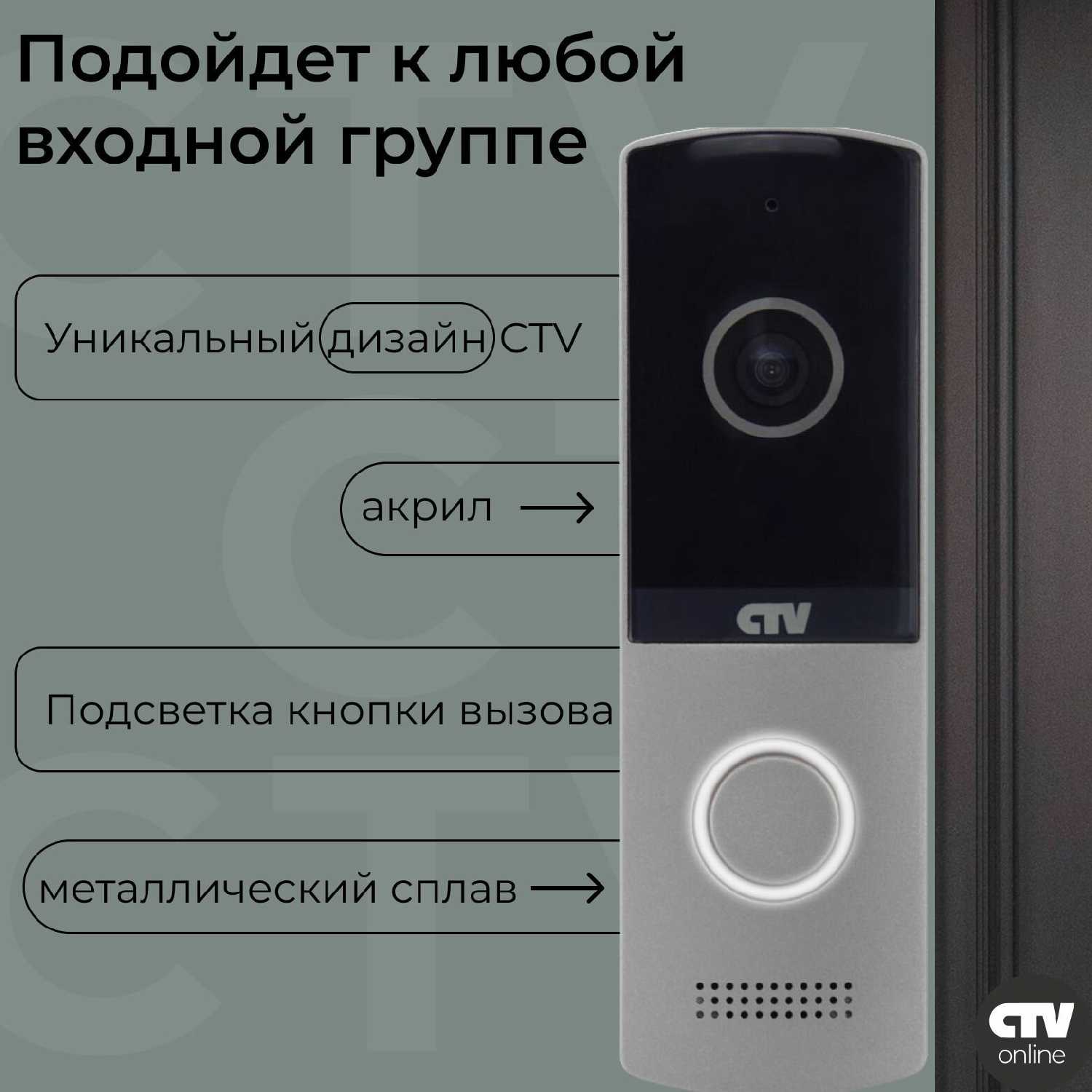 CTV Монитор видеодомофона с Wi-Fi (M5700) фотография 11
