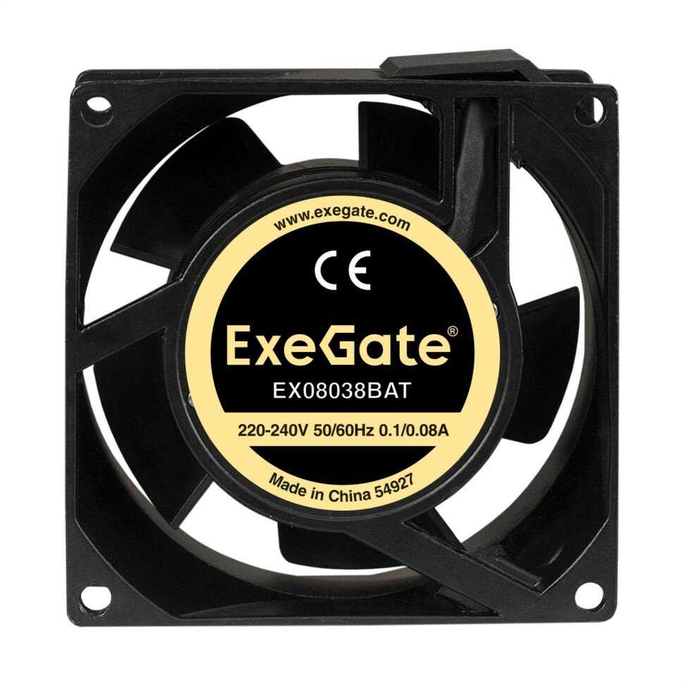 Вентилятор ExeGate EX08038SAL [80x80x38 мм, Sleeve bearing, 2500RPM, 34dBA] [EX289001RUS] фотография 1