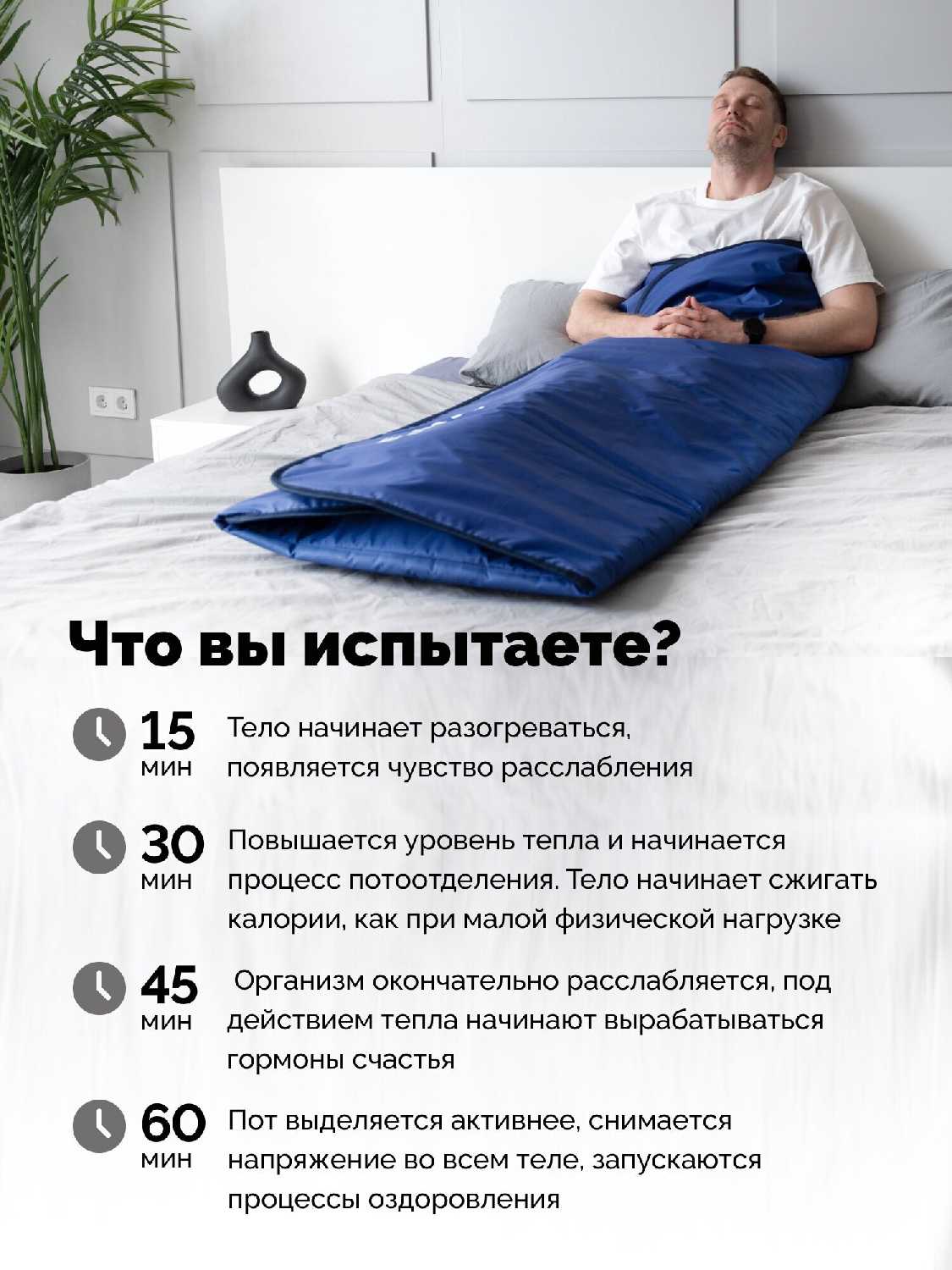 Одеяло Infrasauna Одеяло для обертывания с ИК прогревом (Infrasauna) фотография 2