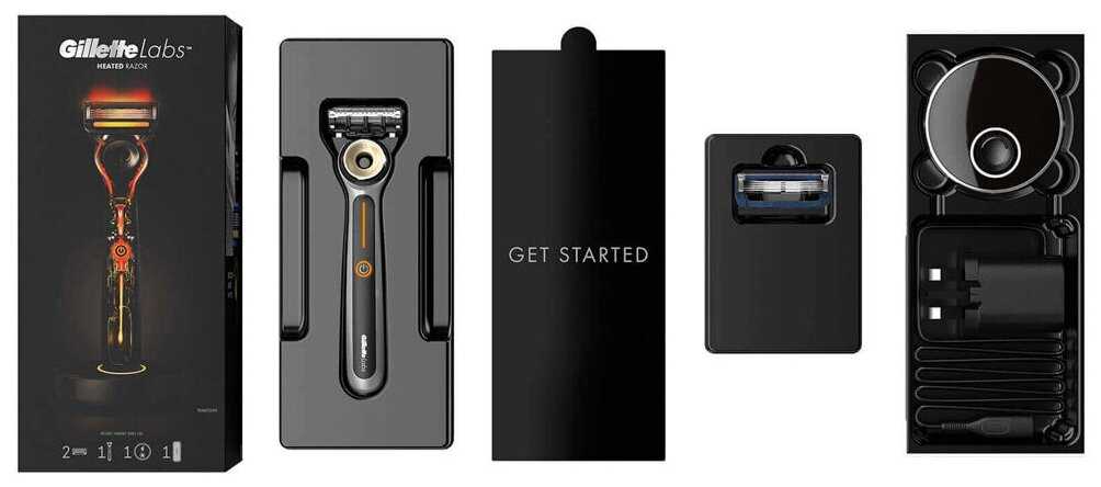 Бритвенный станок Gillette Labs Heated Razor + 10 сменных кассет фотография 5