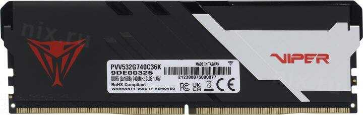Оперативная память Patriot Memory VIPER Venom DDR5 (PVV532G740C36K) фотография 14