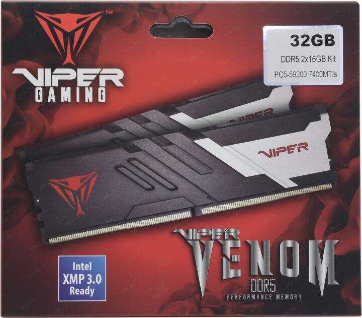 Оперативная память Patriot Memory VIPER Venom DDR5 (PVV532G740C36K) фотография 15